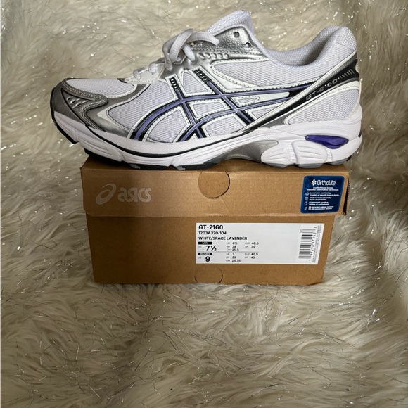 ASICS GT-2160 White/Space Lavender Sneakers Size Men’s 7.5 / Women’s 9 - Picture 9 of 13